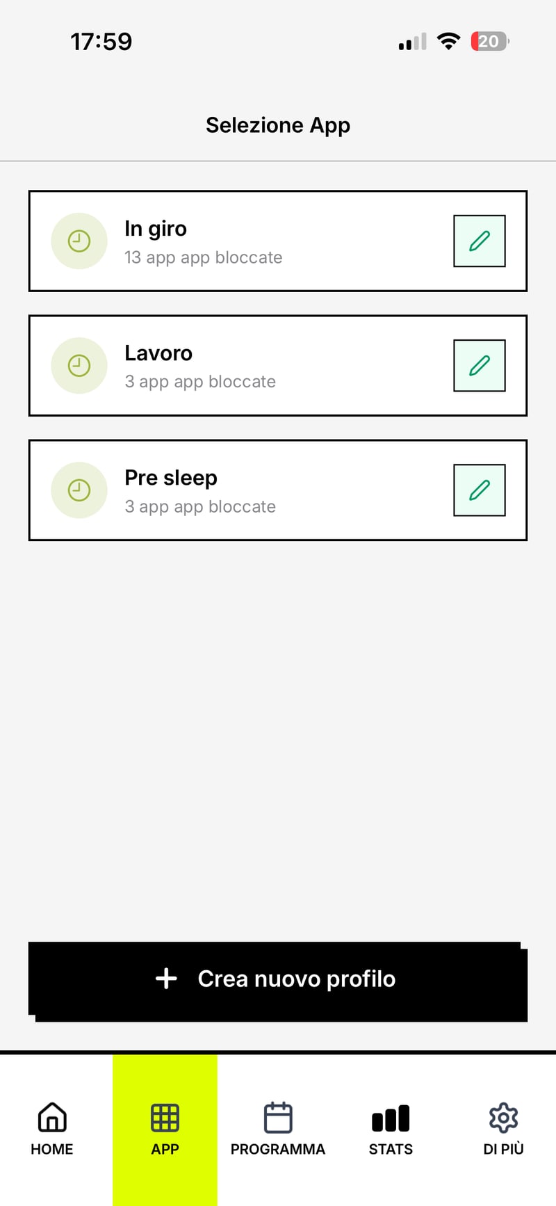 Senza Speranza — Selezione app